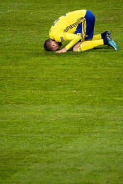 Sveriges Marcus Berg har ont