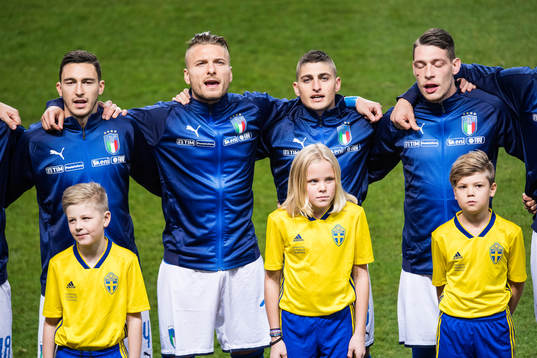 Italiens Matteo Darmian, Ciro Immobile, Marco Verratti och