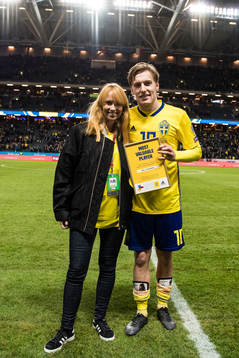 Sveriges Emil Forsberg får pris som matchens lirare av