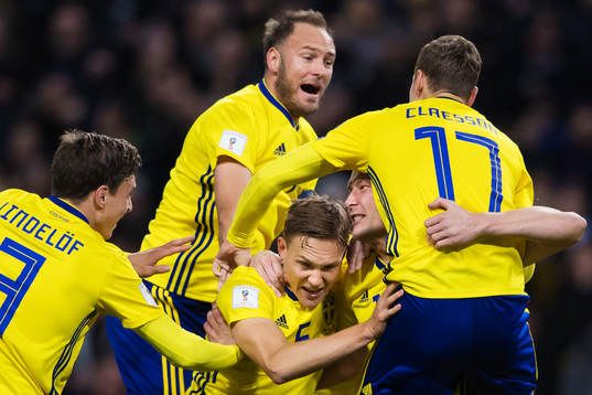 Sveriges Victor Nilsson Lindelöf, Andreas Granqvist,