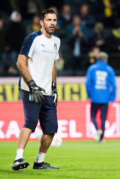 Italiens målvakt Gianluigi Buffon före fotbollsmatchen i
