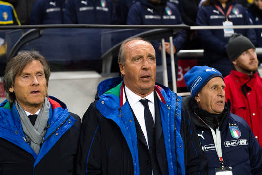 Italiens förbundskapten Gian Piero Ventura