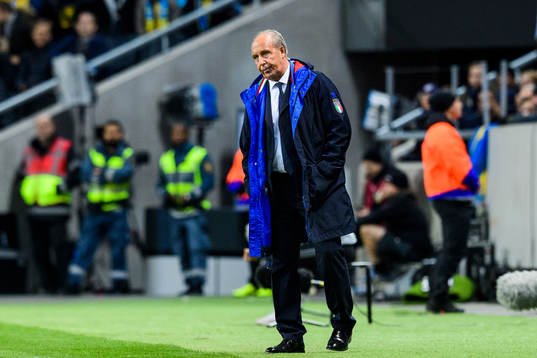 Italiens förbundskapten Gian Piero Ventura deppar