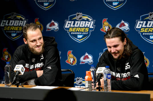 Ottawas Fredrik Claesson och Erik Karlsson