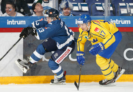 Julius Junttila #13, Finland and Pär Lindholm #17, Sweden