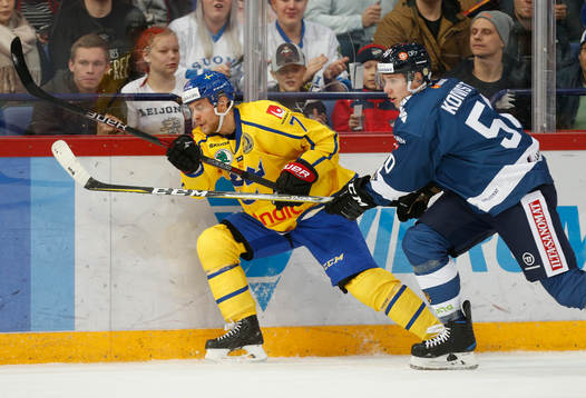 Patrik Cehlin #7, Sweden and Miika Koivisto #50, Finland