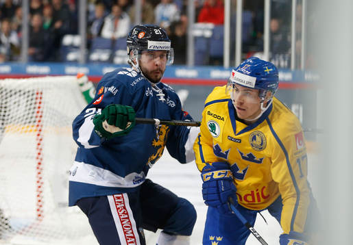 Jesse Virtanen #21, Finland and Pär Lindholm #17, Sweden