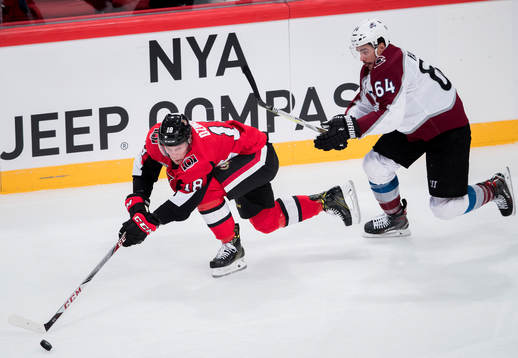 Colorados Nail Yakupov och Ottawas Ryan Dzingel
