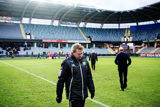 Mjällbys tränare Jonas Andersson deppar