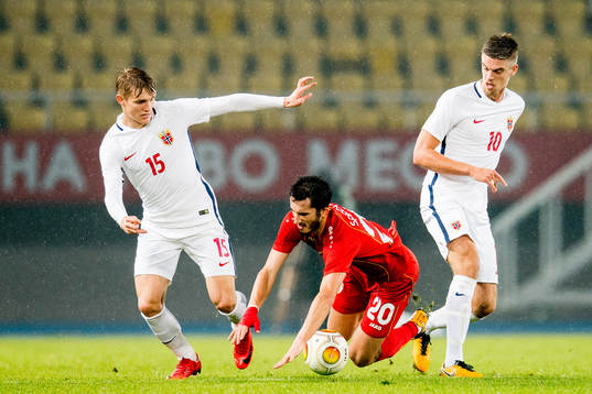Martin Ødegaard of Norway, Stefan Spirovski of Macedonia