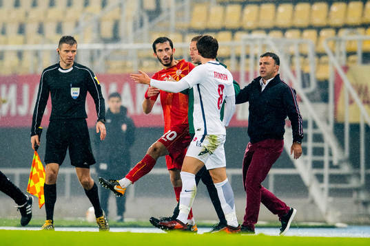 Stefan Spirovski of Macedonia and Anders Trondsen of Norway