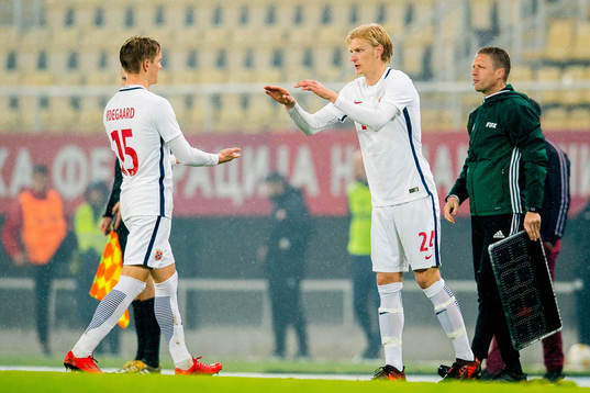 Morten Thorsby of Norway comes