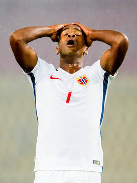 Ola Kamara of Norway reacts