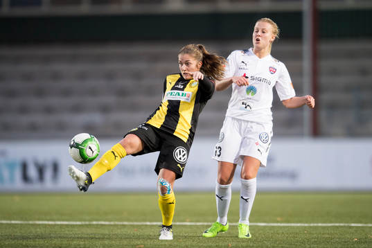 Hammarbys Filippa Angeldal och Rosengårds Sophie Sundqvist