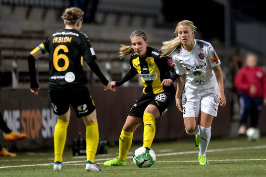 Hammarbys Kajsa Sund och Rosengårds Sophie Sundqvist