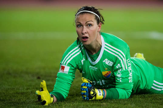Djurgårdens målvakt Gudbjörg Gunnarsdottir
