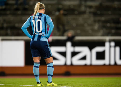 Djurgårdens Madeleine Stegius deppar