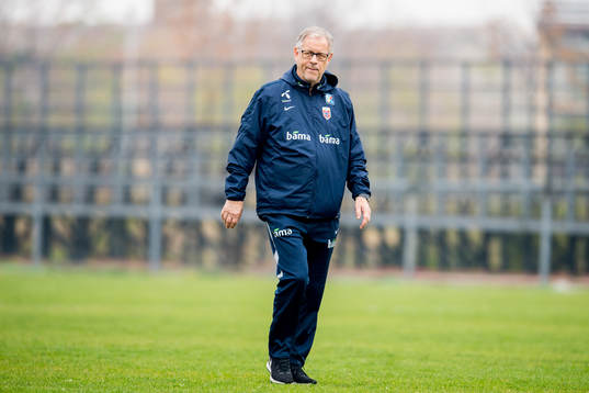 Lars Lagerbäck, head coach of Norway