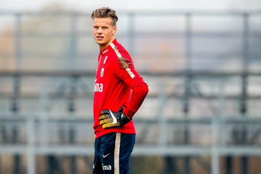 Goalkeeper Ørjan Nyland of Norway