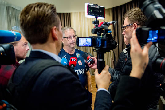 Lars Lagerbäck, head coach of Norway