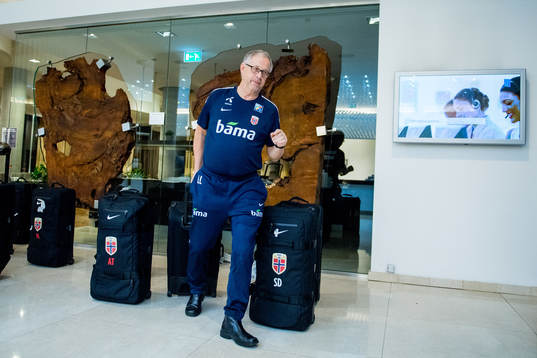 Lars Lagerbäck, head coach of Norway