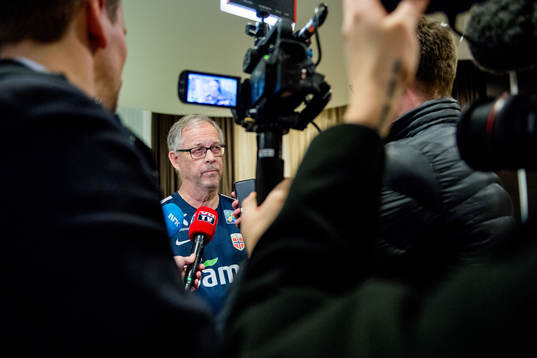 Lars Lagerbäck, head coach of Norway