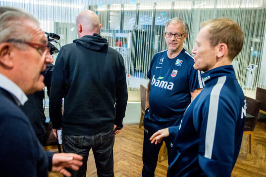 Lars Lagerbäck, head coach of Norway