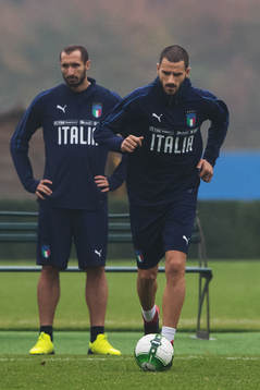 Giorgio Chiellini och Leonardo Bonucci