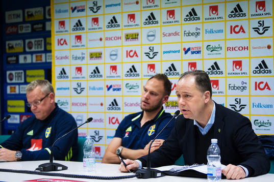 Förbundskapten Janne Andersson, Andreas Granqvist och