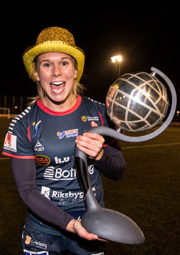 Linköpings Jonna Andersson jublar med Kronprinsessan