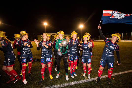 Linköpings spelare jublar