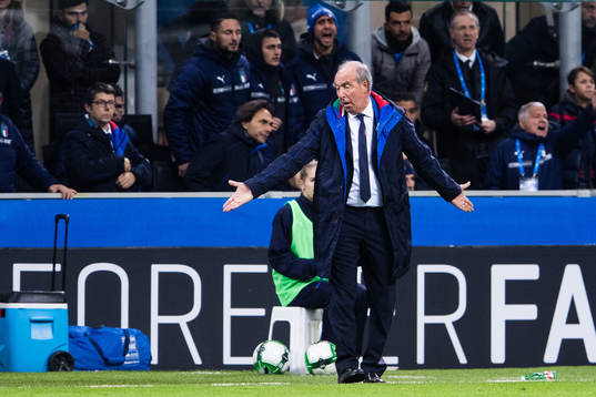 Italiens förbundskapten Gian Piero Ventura