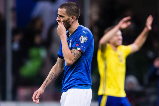Italiens Leonardo Bonucci deppar