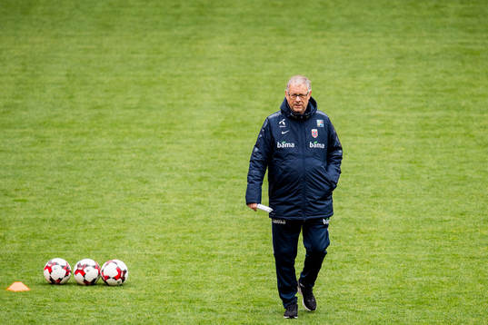 Lars Lagerbäck, head coach of Norway