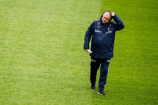 Lars Lagerbäck, head coach of Norway