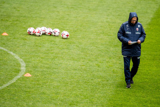 Lars Lagerbäck, head coach of Norway