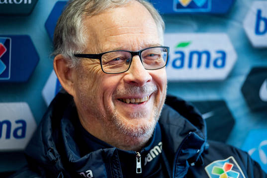 Lars Lagerbäck, head coach of Norway