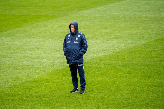 Lars Lagerbäck, head coach of Norway