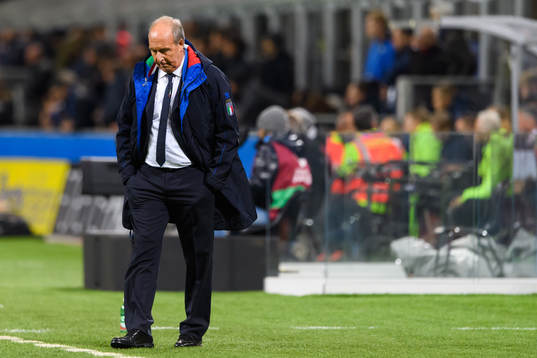 Italiens förbundskapten Gian Piero Ventura