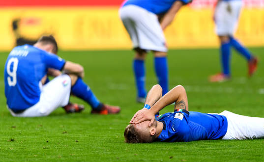 Italienska spelare deppar