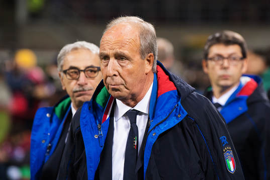 Italiens förbundskapten Gian Piero Ventura