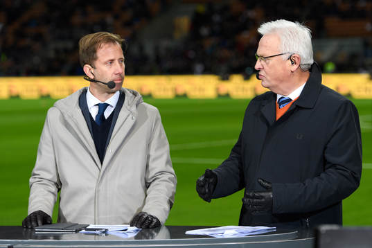 Simon Bank och Hans Backe i Eurosports studio