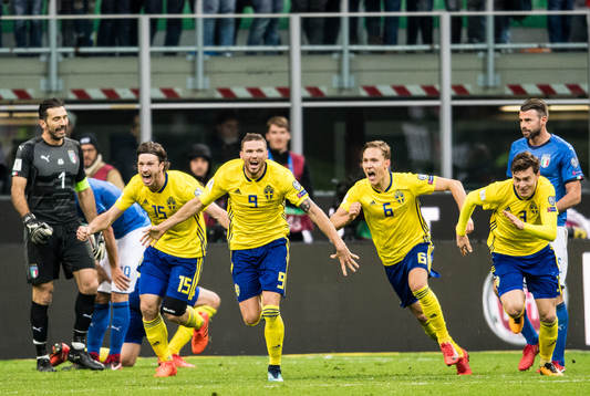 Sveriges Gustav Svenssonm, Marcus Berg, Ludwig Augustinsson
