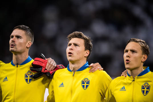 Sveriges Mikael Lustig, Victor Nilsson Lindelöf och Ludwig
