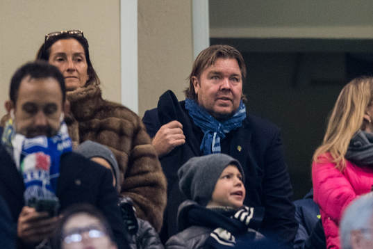 Tomas Brolin på läktaren
