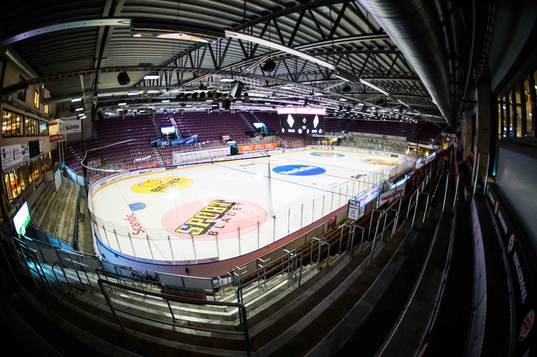 NKT arena invändigt innan ishockeymatchen i SHL mellan