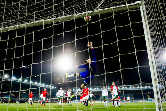 Martin Ødegaard of Norway shoots