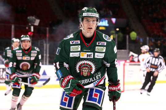Frölundas Lias Andersson jublar