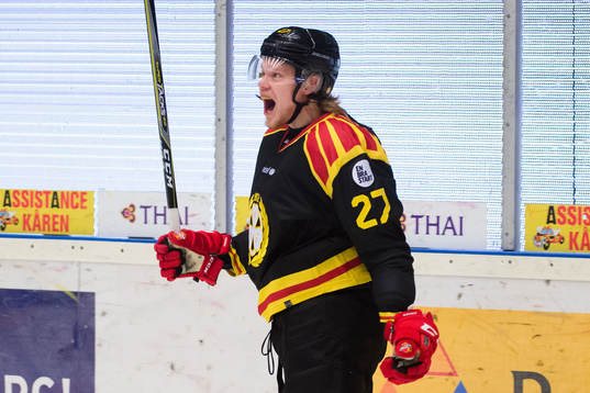 Brynäs Ludvig Nilsson jublar