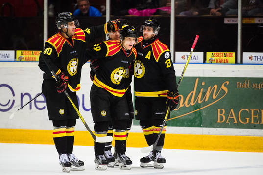 Brynäs Daniel Mannberg jublar